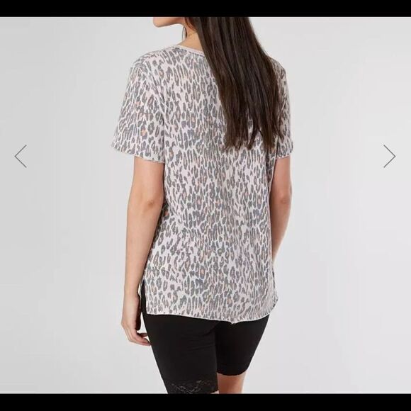 Free people tourist leopard T-shirt sz XS - Picture 2 of 6